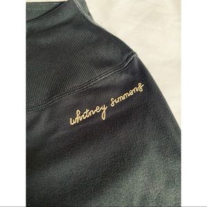 GYMSHARK X Whitney, Volume 2 rib waist legging in black